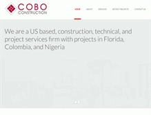 Tablet Screenshot of coboconstruction.com